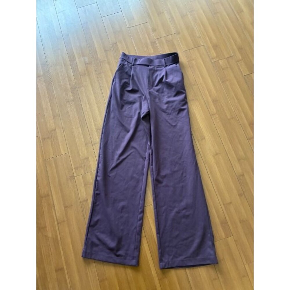 Halara High Waisted Wide Leg Trousers Pants Purple Women's XS